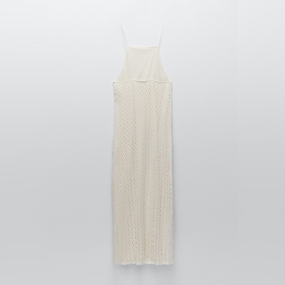 New with tags Zara crochet halter dress - Picture 4 of 6